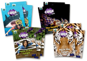 Kniha Project X CODE Extra: Green Book Band, Oxford Level 5: Jungle Trail and Shark Dive, Class pack of 12 Janice Pimm