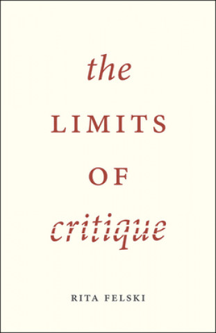 Könyv Limits of Critique Rita Felski