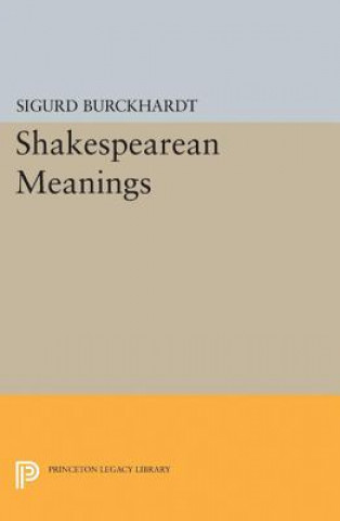 Könyv Shakespearean Meanings Sigurd Burckhardt
