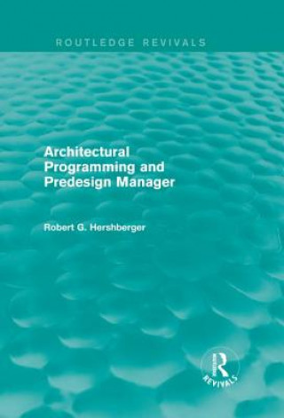 Libro Architectural Programming and Predesign Manager Robert Hershberger