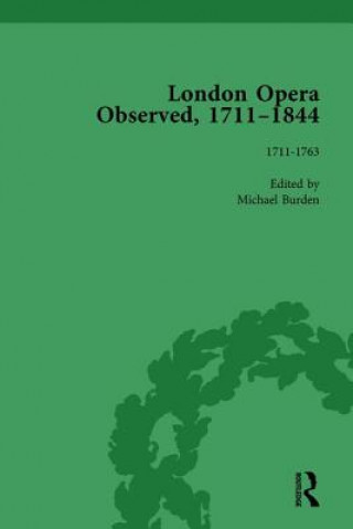 Carte London Opera Observed 1711-1844, Volume I Michael Burden