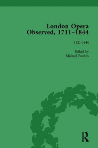 Knjiga London Opera Observed 1711-1844, Volume V Michael Burden