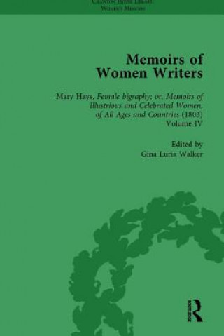 Knjiga Memoirs of Women Writers, Part III vol 8 Gina Luria Walker