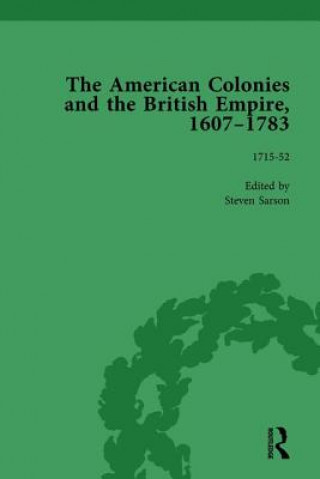 Könyv American Colonies and the British Empire, 1607-1783, Part I Vol 3 Steven Sarson