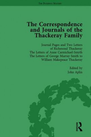 Kniha Correspondence and Journals of the Thackeray Family Vol 1 John Aplin