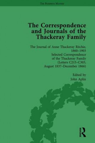 Kniha Correspondence and Journals of the Thackeray Family Vol 2 John Aplin