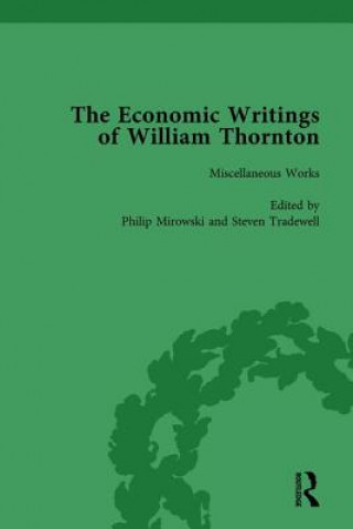 Kniha Economic Writings of William Thornton Vol 1 Philip Mirowski