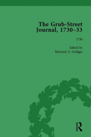 Książka Grub Street Journal, 1730-33 Vol 1 Bertrand A. Goldgar