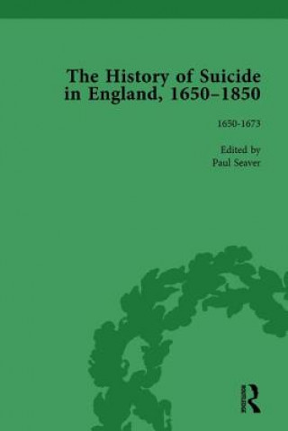 Carte History of Suicide in England, 1650-1850, Part I Vol 1 Kelly McGuire