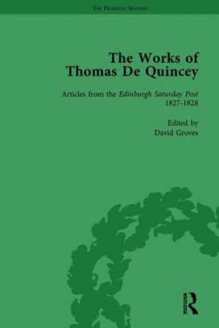 Könyv Works of Thomas De Quincey, Part I Vol 5 Barry Symonds