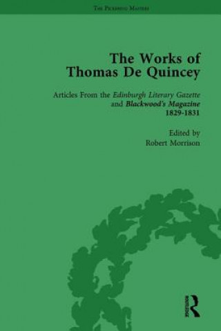 Könyv Works of Thomas De Quincey, Part I Vol 7 Barry Symonds