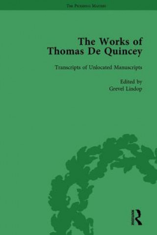 Kniha Works of Thomas De Quincey, Part III vol 21 Barry Symonds