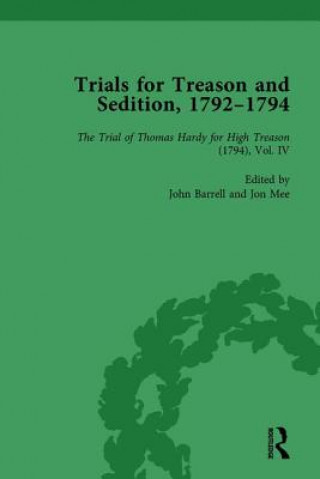 Kniha Trials for Treason and Sedition, 1792-1794, Part I Vol 5 John Barrell