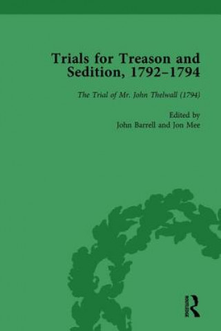 Carte Trials for Treason and Sedition, 1792-1794, Part II vol 8 John Barrell