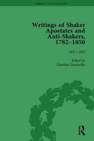 Książka Writings of Shaker Apostates and Anti-Shakers, 1782-1850 Vol 3 Christian Goodwillie