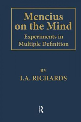 Carte Mencius on the Mind I. A. Richards