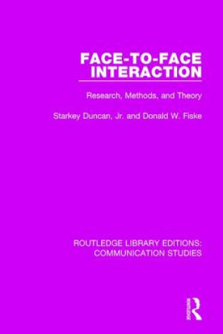 Buch Face-to-Face Interaction Starkey Duncan