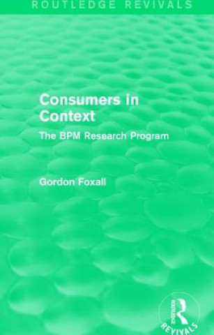 Book Consumers in Context Gordon Foxall