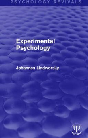 Knjiga Experimental Psychology Johannes Lindworsky