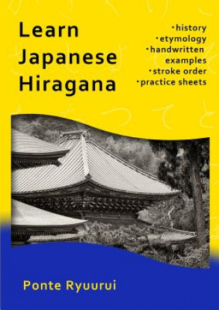 Kniha Learn Japanese Hiragana Ponte Ryuurui