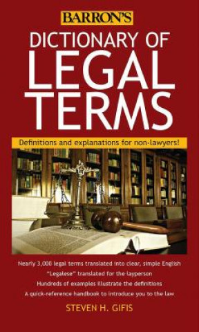Książka Dictionary of Legal Terms Steven H. Gifis
