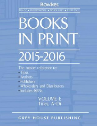 Book Books in Print, 2015-16 Rr Bowker