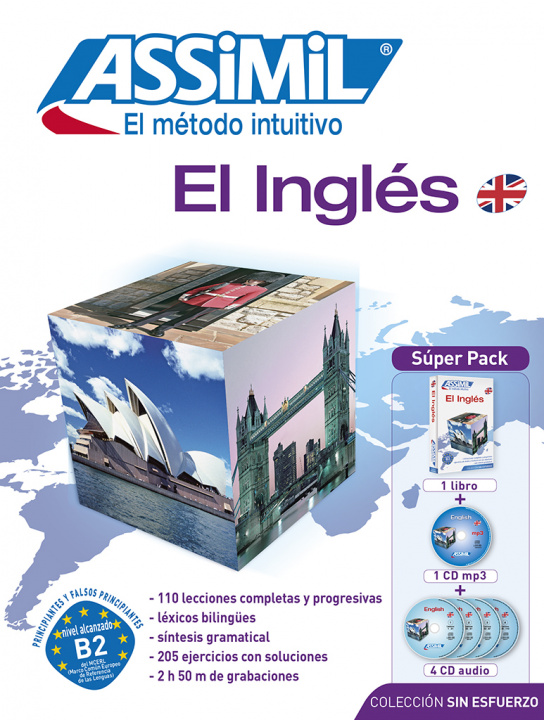 Carte EL INGLES SUPER PACK BOOK 4 CD AUDIO 1 C ASSIMIL