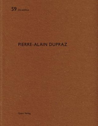 Kniha Pierr-Alain Dupraz: De Aedibus Heinz Wirz