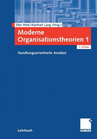 Kniha Moderne Organisationstheorien 1 Rainhart Lang