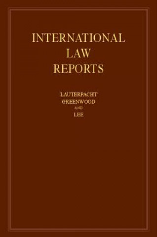 Kniha International Law Reports: Volume 163 Elihu Lauterpacht