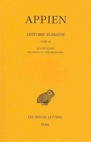 Carte Appien, Histoire Romaine - Tome V, Livre IX Pierre Cabanes