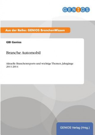 Kniha Branche Automobil GBI Genios