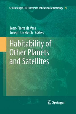 Kniha Habitability of Other Planets and Satellites Jean-Pierre De Vera