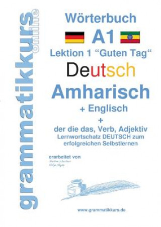 Könyv Woerterbuch Deutsch - Amharisch - Englisch Niveau A1 Marlene Schachner