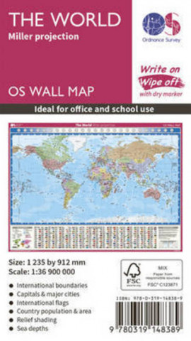 Materiale tipărite World Miller Projection Ordnance Survey