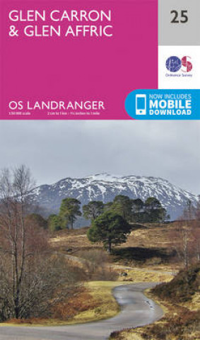 Nyomtatványok Glen Carron & Glen Affric Ordnance Survey