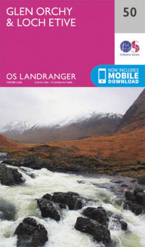 Tiskanica Glen Orchy & Loch Etive Ordnance Survey