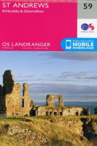 Pubblicazioni cartacee St Andrews, Kirkcaldy & Glenrothes Ordnance Survey