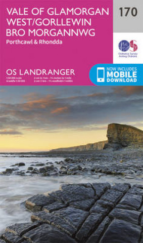 Tiskanica Vale of Glamorgan, Rhondda & Porthcawl Ordnance Survey