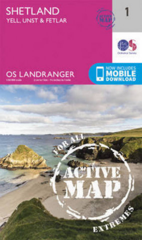 Έντυπα Shetland - Yell, Unst and Fetlar Ordnance Survey