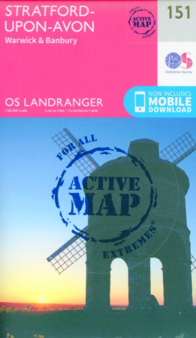 Tlačovina Stratford-Upon-Avon, Warwick & Banbury Ordnance Survey