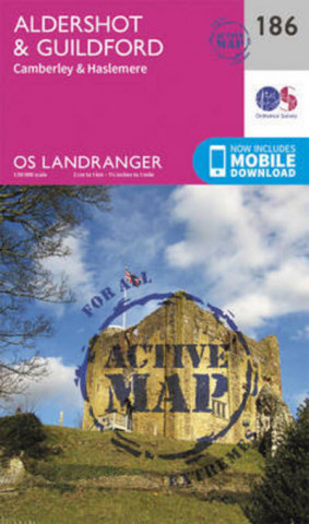 Tiskanica Aldershot & Guildford, Camberley & Haslemere Ordnance Survey