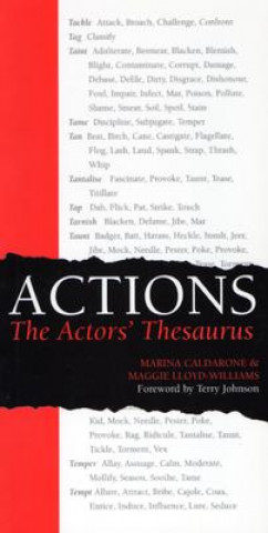 Kniha Actions: The Actors' Thesaurus Marina Calderone