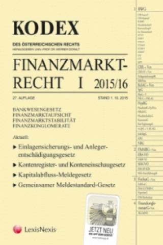 Carte KODEX Finanzmarktrecht. Bd.I/2015/16 (f. Österreich) Werner Doralt