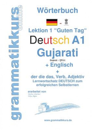 Carte Woerterbuch Deutsch - Gujarati - Englisch Niveau A1 Edouard Akom