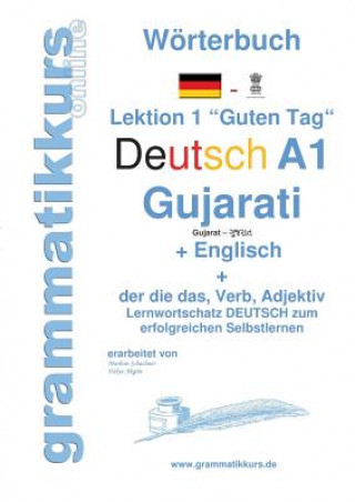 Książka Woerterbuch Deutsch - Gujarati - Englisch Niveau A1 Edouard Akom