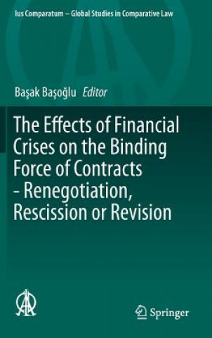 Könyv Effects of Financial Crises on the Binding Force of Contracts - Renegotiation, Rescission or Revision Basak Basoglu
