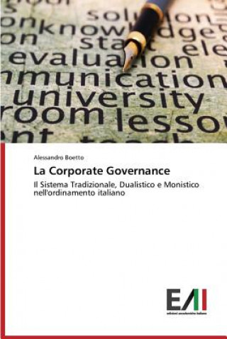 Könyv Corporate Governance Boetto Alessandro