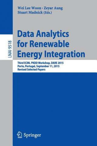 Kniha Data Analytics for Renewable Energy Integration Wei Lee Woon