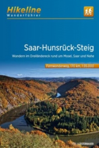 Carte Saar - Hunsruck - Steig vom Dreilandereck an den Rhein Esterbauer Verlag